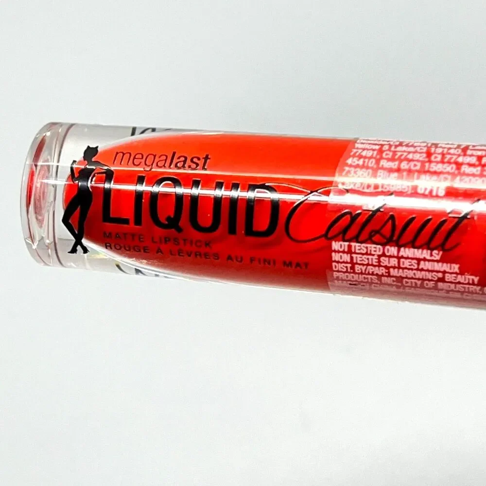 Wet N Wild Megalast Liquid Catsuit Matte Lipstick 929B Flame Of The Game Vegan